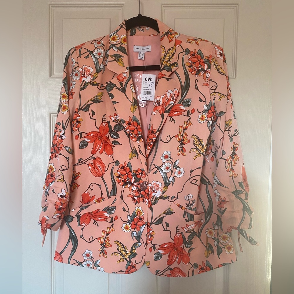 Susan Graver Peachskin Blazer, Size 4